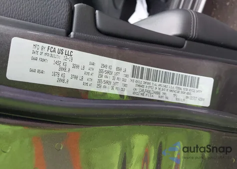 2020 Jeep Grand Cherokee Altitude 4X4 z USA, uszkodzony, nr VIN 1C4RJFAG6LC240806